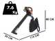 WORX WG583E.9 - Soffiatore a batteria 3 in 1 - SENZA BATTERIE E CARICABATTERIE