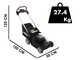 PROMO Worx Nitro WG749E - Tagliaerba semovente a batteria - 2x20V/4Ah - Taglio 46 cm