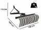 Blackstone B-LRK 150 - Rastrello per trattore con collegamento a 3 punti