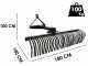 Blackstone B-LRK 180 - Rastrello per trattore con collegamento a 3 punti