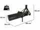 Blackstone B-GB 180 - Lama livellatrice per trattore a rotazione semplice 360&deg; e braccio orientabile