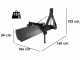 Blackstone B-GB 160 - Lama livellatrice per trattore a rotazione semplice 360&deg; e Braccio orientabile