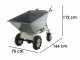 BlackStone BS-CAR 500 E-D - Carriola elettrica a batteria 48V 25Ah con cassone dumper