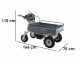 BlackStone BS-CAR 500 E-F - Carriola elettrica a batteria 48V 25Ah con cassone ribaltabile