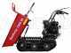 GeoTech Pro BMS 155 BSE - Biotrituratore su motocarriola GeoPorter 330E BS semovente a cingoli 4 rulli - Motore B&amp;S da 13.5HP - Cassone dumper
