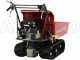 GeoTech Pro BMS 155 BSE - Biotrituratore su motocarriola GeoPorter 330E BS semovente a cingoli 4 rulli - Motore B&amp;S da 13.5HP - Cassone dumper