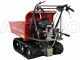 GeoTech Pro BMS 155 BSE - Biotrituratore su motocarriola GeoPorter 330E BS semovente a cingoli 4 rulli - Motore B&amp;S da 13.5HP - Cassone dumper