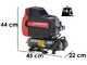 FIAC Leonardo - Compressore aria elettrico portatile monofase silenziato, oil-less - Motore 1 HP - 6 lt