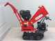 GeoTech Pro BMS 155 BSE - Biotrituratore su motocarriola GeoPorter 330E BS semovente a cingoli 4 rulli - Motore B&amp;S da 13.5HP - Cassone estendibile