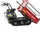GeoTech Pro BMS 155 BSE - Biotrituratore su motocarriola GeoPorter 330E BS semovente a cingoli 4 rulli - Motore B&amp;S da 13.5HP - Cassone estendibile