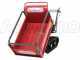 GeoTech Pro BMS 155 BSE - Biotrituratore su motocarriola GeoPorter 330E BS semovente a cingoli 4 rulli - Motore B&amp;S da 13.5HP - Cassone estendibile