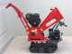 GeoTech Pro BMS 155 BSE - Biotrituratore su motocarriola GeoPorter 330E BS semovente a cingoli 4 rulli - Motore B&amp;S da 13.5HP - Cassone estendibile