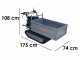 Wortex SFL 500-E - Motocarriola cingolata cassone estensibile 500Kg