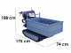 Wortex SFL 500-HS - Motocarriola cingolata cassone estensibile 500Kg