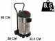 Comet CVP 130 X - Bidone Aspiratutto - 30 lt - Fusto in acciaio - Serie Professionale