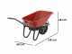 GeoTech CAR 150A - Carriola elettrica a batteria 24V 12Ah con ruote traktor