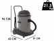 Comet CVP 378 P - Bidone aspiratutto - 3 motori - Serie Professionale
