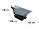 Honda HP 500H IT - Motocarriola cingolata cassone dumper - Portata 500Kg - Cambio idrostatico