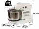 Famag Grilletta IM 6S/230 10 Velocit&agrave; HH - impastatrice a spirale 6 Kg ad alta idratazione con testa sollevabile