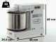 Famag Grilletta IM 8S/230 10 Velocit&agrave; HH - Impastatrice a spirale 8 Kg ad alta idratazione con testa sollevabile