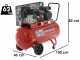 Fini Advanced MK 102-100-2M - Compressore aria elettrico monofase a cinghia - Motore 2 HP - 100 lt
