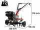 Benassi BL106C - Motozappa a benzina 7 HP - Motore Hwasdan H170F
