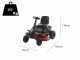 GeoTech-Pro Green-Kart 91 - Trattorino taglierba a batteria 48V/75Ah - scarico laterale e mulching