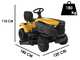 Stiga e-Ride S300 - Trattorino tagliaerba a batteria - Motore elettrico a batteria 48V/30Ah - taglio Mulching