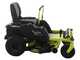 Ryobi ZTR480ex - Trattorino tagliaerba a batteria a raggio zero - Motore elettrico a batteria 48V/100Ah - taglio da 107cm - 2in1