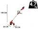 Einhell GE-LM 36 - Decespugliatore multifunzione a batteria - 18V - 2x 4Ah