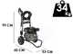 Comet FDX2 CXD 10/220 - Idropulitrice a scoppio - 220 bar - 600 l/h - Motore Loncin G200FA benzina