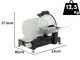 RGV Vintage 250 Black - Affettatrice con lama temperata 250mm - 140W