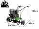Motozappa Agri 102 con fresa 95 cm -  Motore a Diesel da 296cc