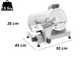 Sirman Smart 250 - Affettatrice con lama da 250 mm - Affilatoio Fisso