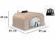 Palazzetti Easy Medium - Forno a legna da esterno - Con camera 77x65 - Capacit&agrave; cottura 4 pizze