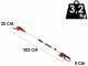 Einhell GC-LC 18/20 Li T - Potatore a batteria su asta con prolunga - SENZA BATTERIE E CARICABATTERIE