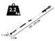 GreenBay TopCut 32 - Forbice elettrica da potatura su asta - 2x 16.8V 2Ah - 150/210 cm - Diametro di taglio 32mm