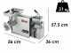 Sirman TCG 22 Dakota - Tritacarne Elettrico - Grattugia integrata - In Alluminio e Acciaio Inox