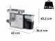 Sirman TC 12 Denver - Tritacarne Elettrico - Grattugia integrata - In Alluminio e Acciaio Inox