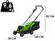 Greenworks GD24LM33 - Tagliaerba a batteria 24V - SENZA BATTERIA E CARICABATTERIA