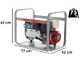 MOSA GE 7000 HBM - Generatore di corrente a benzina con scheda AVR 6 kW - Continua 5 kW Monofase - Motore Honda GX390