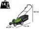 Greenworks G48LM36 - Tagliaerba a batteria 48V - SENZA BATTERIA E CARICABATTERIA