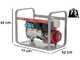 MOSA GE 7000 HBM - Generatore di corrente a benzina 6 kW - Continua 5 kW Monofase - Motore Honda GX390