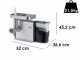 Sirman TCG 12 M.I. Denver - Tritacarne Elettrico - Grattugia integrata - Bocca in Inox