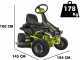 Ryobi RY48RM76A - Trattorino taglierba a batteria - Motore elettrico a batteria 48V/50Ah - taglio da 76cm - 2in1