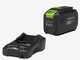 Greenworks GD48LM46 - Tagliaerba a batteria 48V - SENZA BATTERIA E CARICABATTERIA