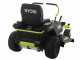 Ryobi ZTR480ex - Trattorino taglierba a batteria a raggio zero - Motore elettrico a batteria 48V/100Ah - taglio da 107cm - 2in1