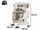 FIMAR EASYLINE B10K - Impastatrice planetaria professionale - Vasca INOX da 10 litri