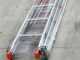 Facal Genia G200-3, 3x6 gradini, 4.10 m - Scala telescopica in alluminio - Altezza stimata operativa 5.10 m
