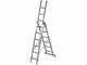 Facal Genia G200-3, 3x6 gradini, 4.10 m - Scala telescopica in alluminio - Altezza stimata operativa 5.10 m